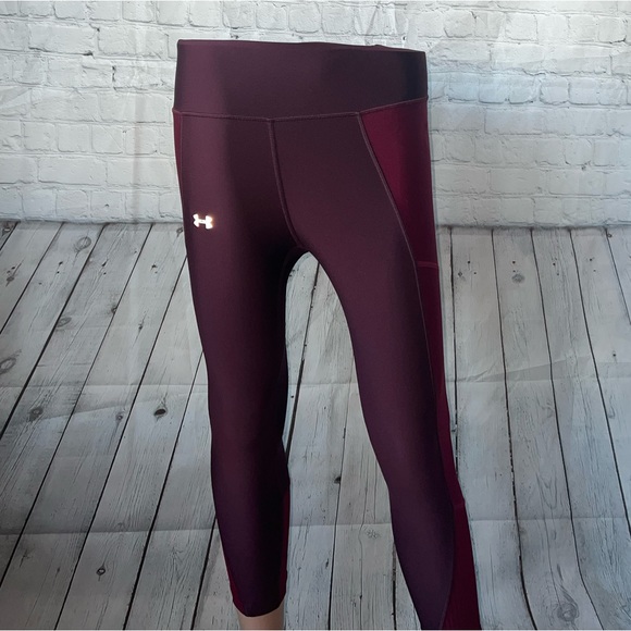 Under Armour Pants - Under Armour Dark Red / Maroon Leggings size XS